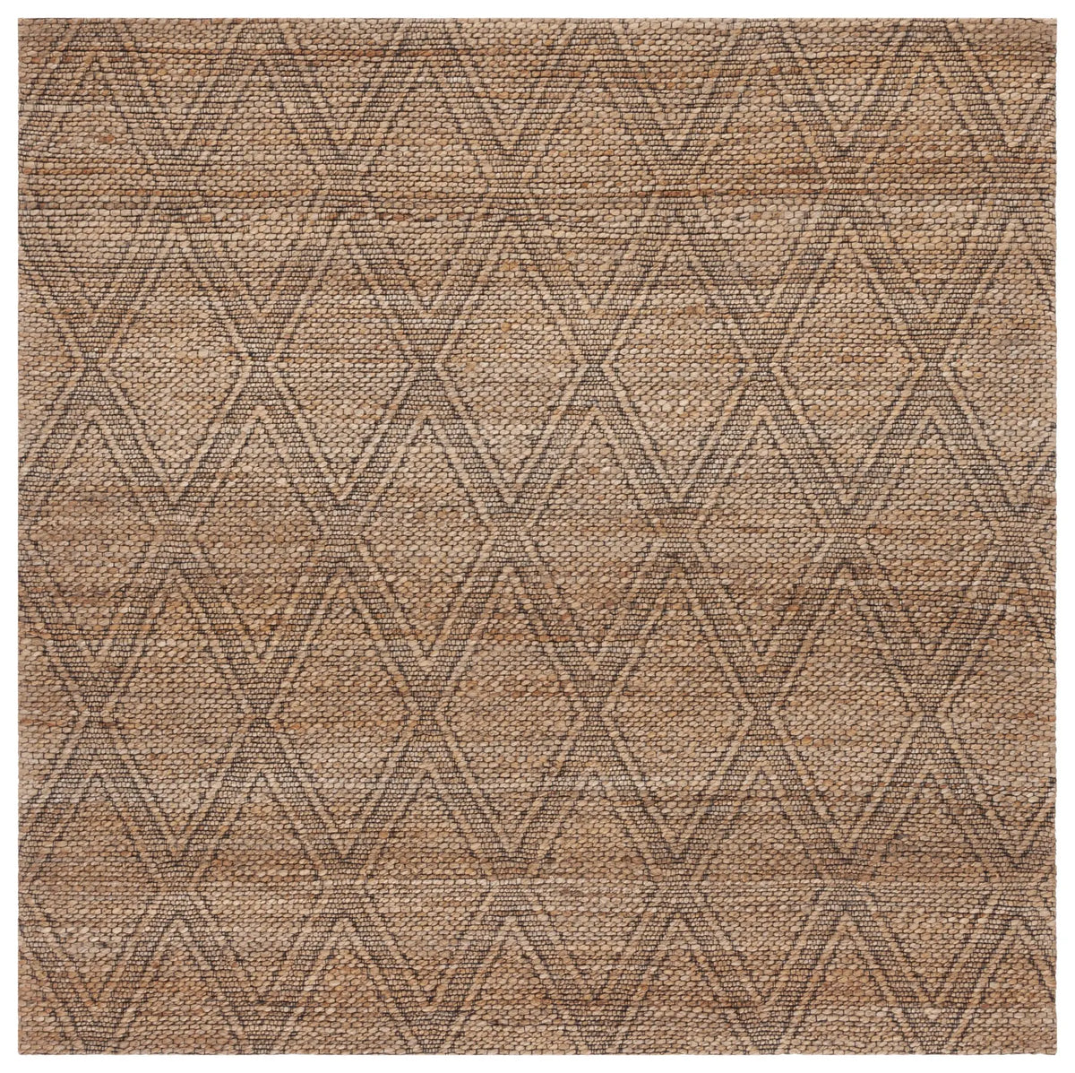 Safavieh Natural Fiber 6'-0" x 6'-0" Rug in Natural / Black
