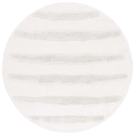 Safavieh Hi-Lo Shag 6'-7" x 6'-7" Rug in Beige