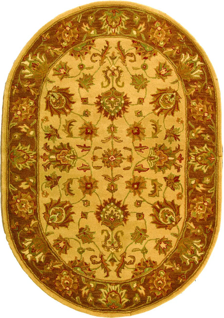 Safavieh Heritage 4'-6" x 6'-6" Rug in Ivory / Brown