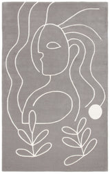 Safavieh Fifth Avenue 4'-0" x 6'-0" Rug in Grey / Ivory