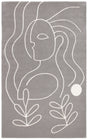 Safavieh Fifth Avenue 4'-0" x 6'-0" Rug in Grey / Ivory