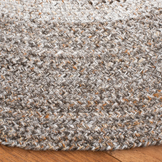 Safavieh Braided 5'-0" x 5'-0" Rug in Brown / Beige