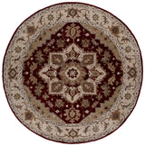 Safavieh Royalty 7'-0" x 7'-0" Rug in Red / Beige