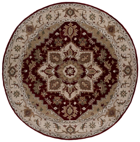 Safavieh Royalty 7'-0" x 7'-0" Rug in Red / Beige