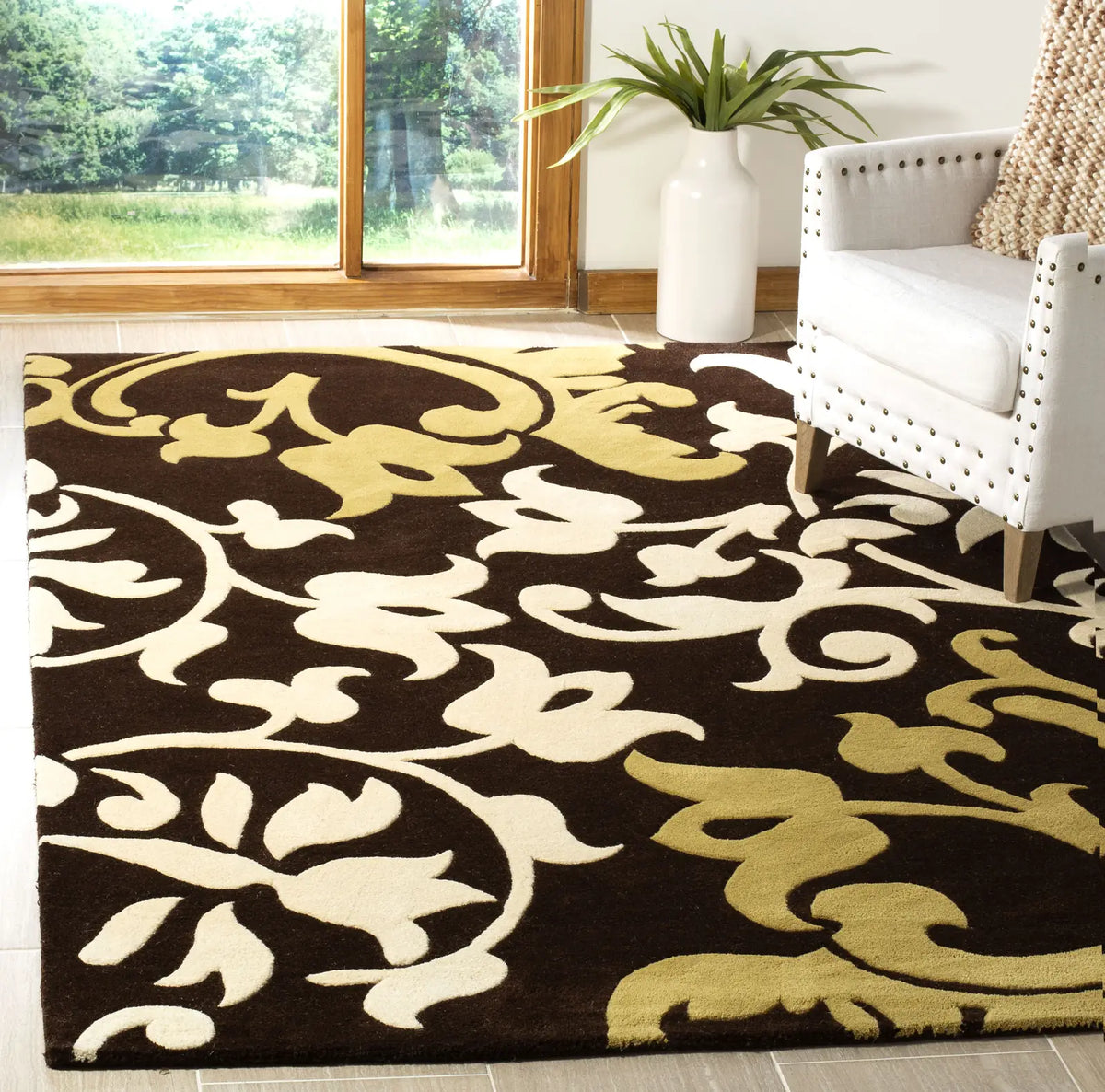 Safavieh Soho 3'-6" x 5'-6" Rug in Brown / Multi