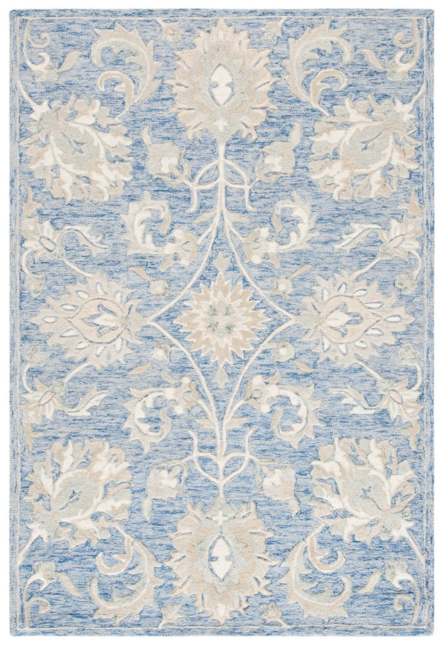 Safavieh Glamour 4'-0" x 6'-0" Rug in Blue / Beige