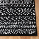 Safavieh Tulum 4'-0" x 6'-0" Rug in Black / Ivory