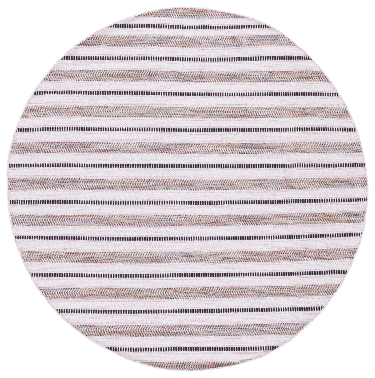 Safavieh Montauk 6'-0" x 6'-0" Rug in Pink / Ivory