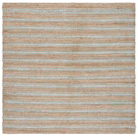 Safavieh Natural Fiber 6'-6" x 6'-6" Rug in Teal / Natural