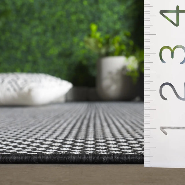 Safavieh Terrace 800 4'-0" x 6'-0" Rug in Black / White