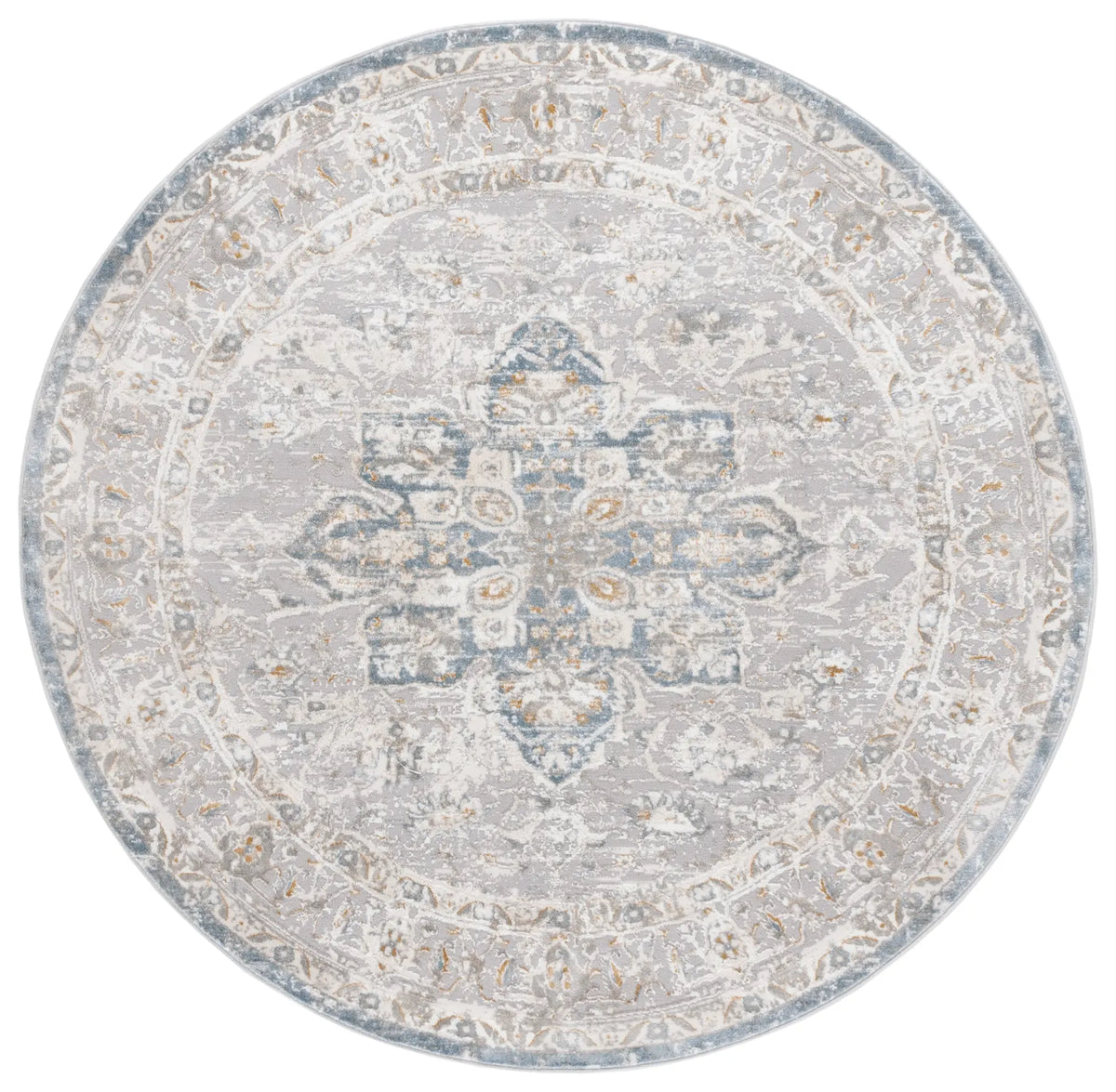 Safavieh Easton 6'-7" x 6'-7" Rug in Grey / Blue