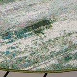 Safavieh Barbados 500 6'-6" x 6'-6" Rug in Green / Blue Purple