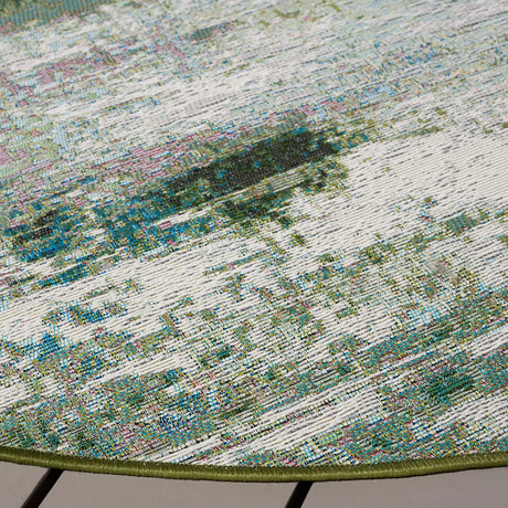 Safavieh Barbados 500 6'-6" x 6'-6" Rug in Green / Blue Purple