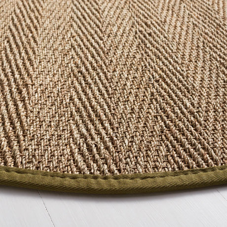 Safavieh Natural Fiber 6'-0" x 6'-0" Rug in Natural / Olive