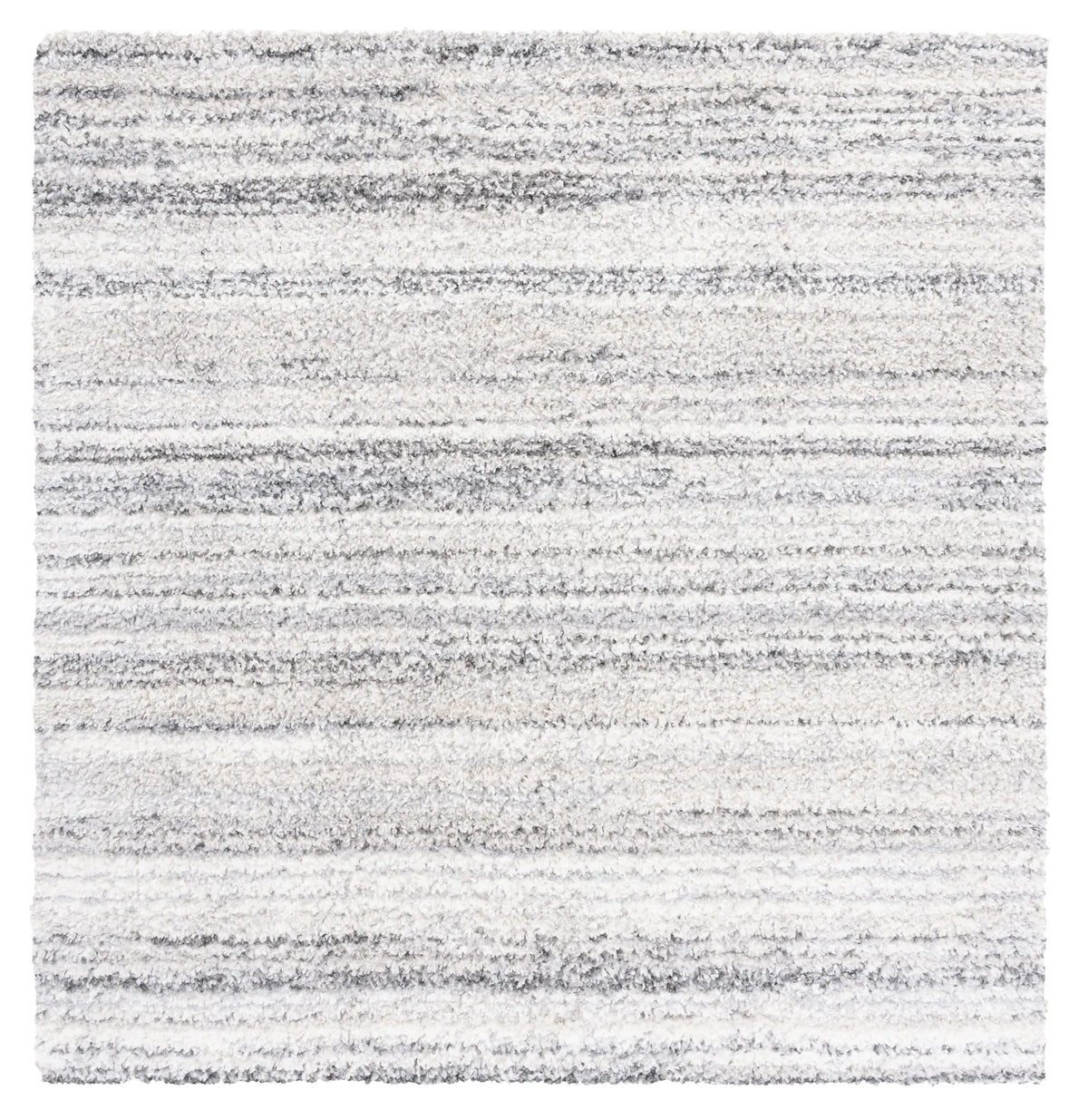 Safavieh Berber Shag 6'-7" x 6'-7" Rug in Grey / Ivory