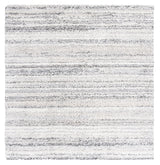 Safavieh Berber Shag 6'-7" x 6'-7" Rug in Grey / Ivory