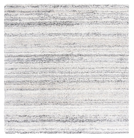 Safavieh Berber Shag 6'-7" x 6'-7" Rug in Grey / Ivory
