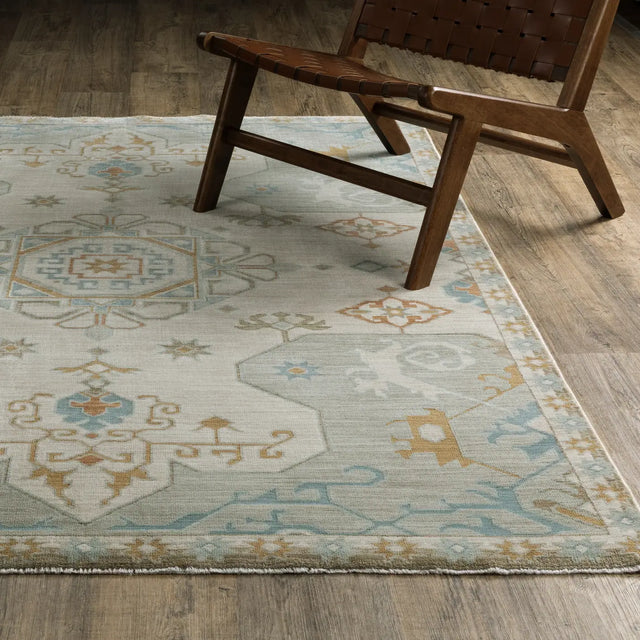 Oriental Weavers Sphinx Maeve MAE09 Grey Rugs - angle/detail