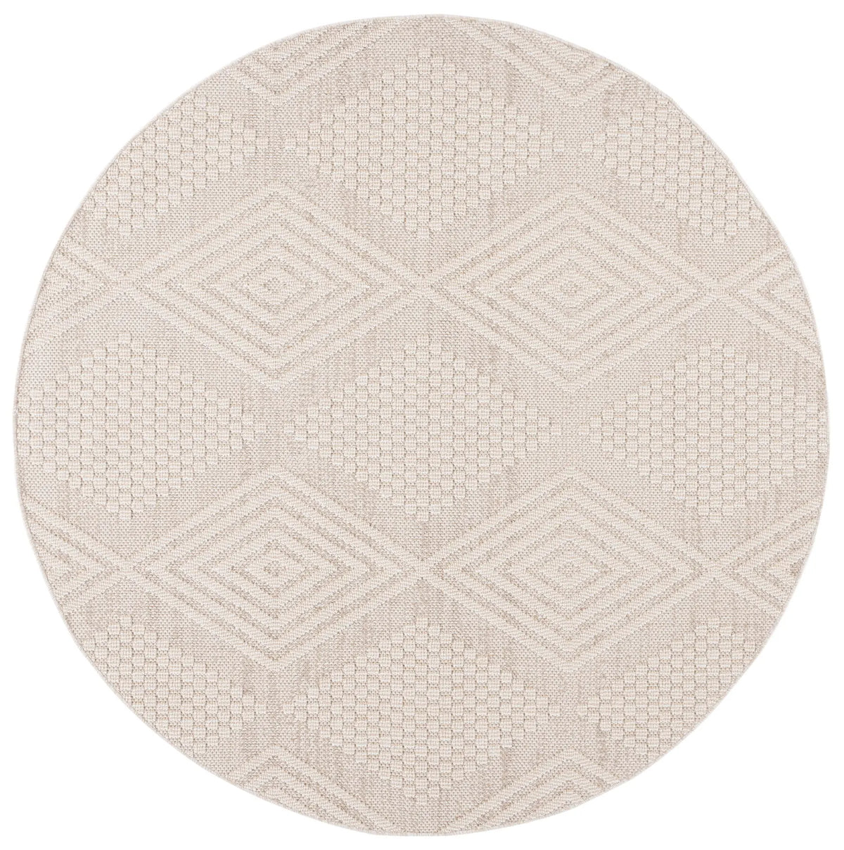 Safavieh Global 6'-7" x 6'-7" Rug in Beige / Ivory