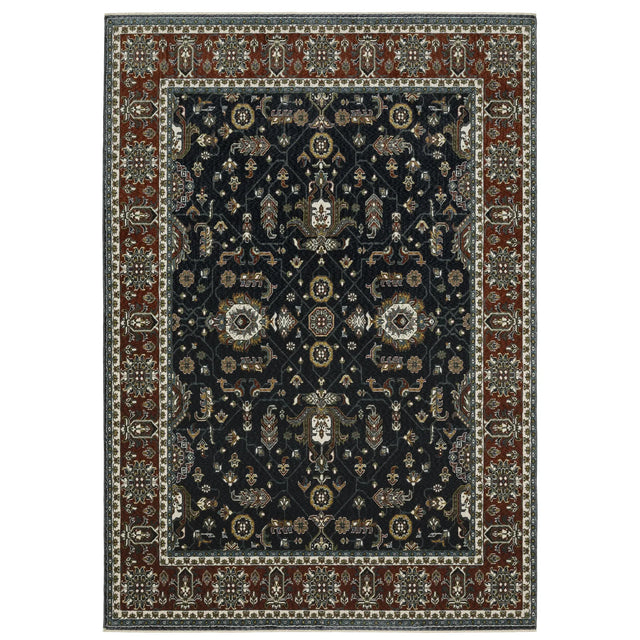 Oriental Weavers Sphinx Vivian VI05A Red Rugs - main flat