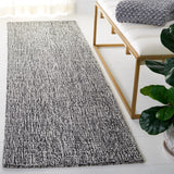 Safavieh Abstract 2'-3" x 10'-0" Rug in Black / Ivory