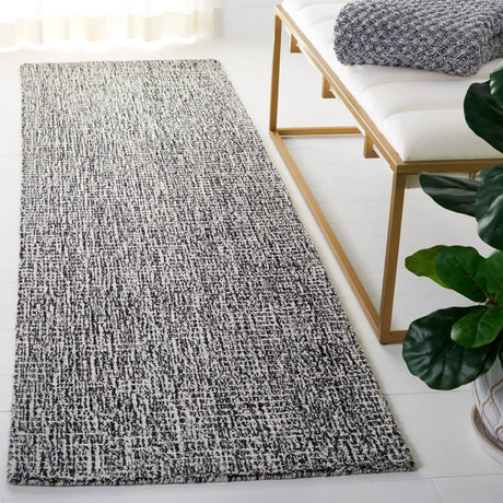 Safavieh Abstract 2'-3" x 10'-0" Rug in Black / Ivory