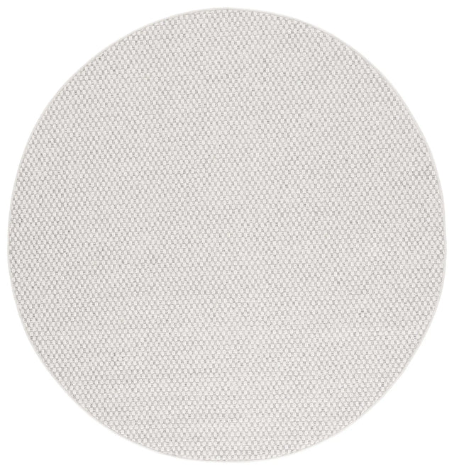 Safavieh Sisal All-Weather 6'-7" x 6'-7" Rug in Light Grey / Ivory