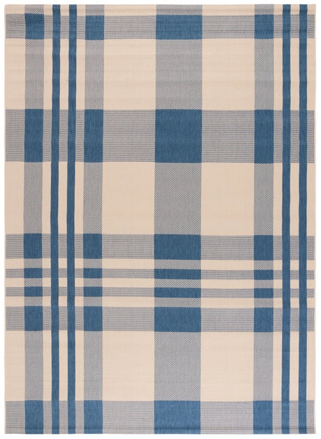 Safavieh Courtyard 10'-0" x 14'-0" Rug in Beige / Blue