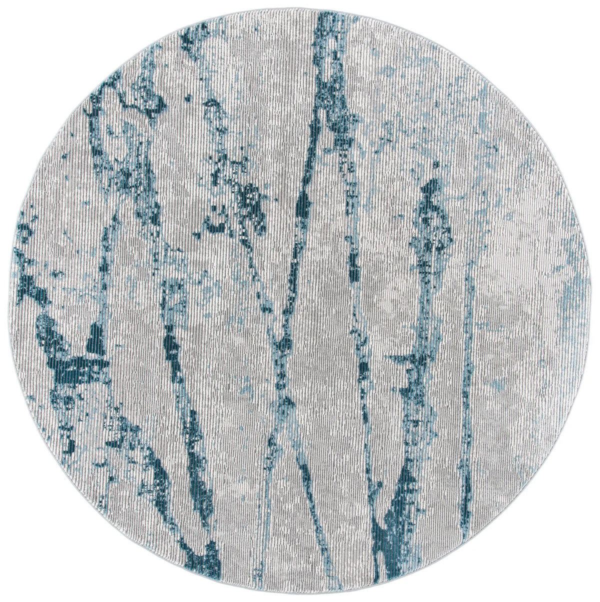 Safavieh Meadow 500 6'-7" x 6'-7" Rug in Light Grey / Blue