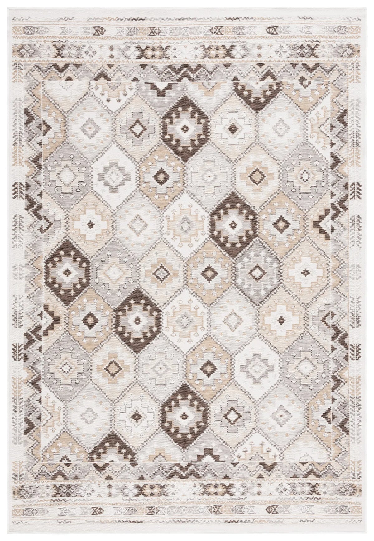 Safavieh Sunrise 5'-3" x 7'-7" Rug in Ivory / Beige Brown