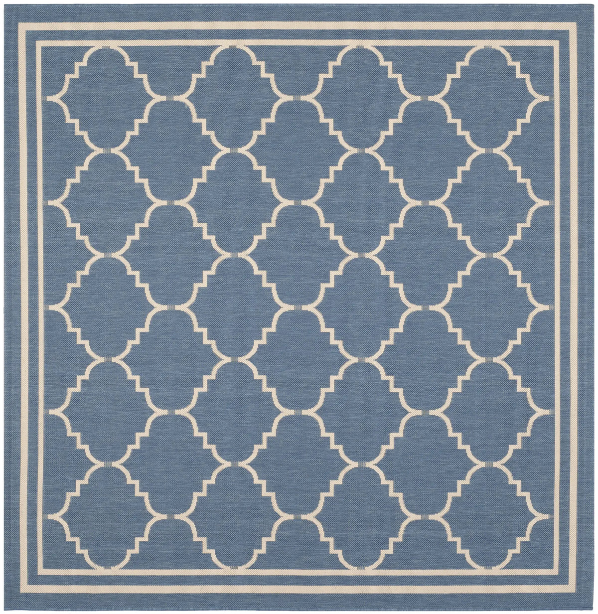 Safavieh Courtyard 6'-7" x 6'-7" Rug in Blue / Beige