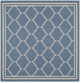 Safavieh Courtyard 6'-7" x 6'-7" Rug in Blue / Beige
