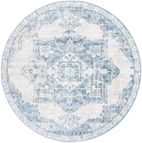 Safavieh Layla 6'-7" x 6'-7" Rug in Ivory Grey / Blue