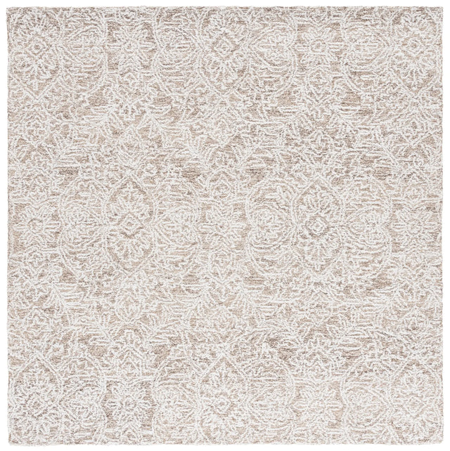 Safavieh Ebony 6'-0" x 6'-0" Rug in Brown / Ivory