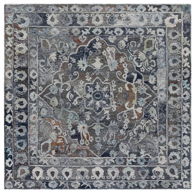 Safavieh Anatolia 6'-0" x 6'-0" Rug in Grey / Ivory
