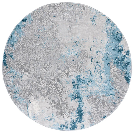 Safavieh Meadow 500 6'-7" x 6'-7" Rug in Light Grey / Blue