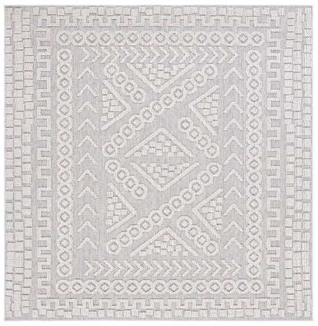 Safavieh Global 6'-7" x 6'-7" Rug in Grey / Ivory