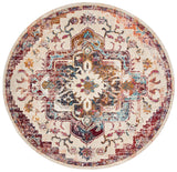 Safavieh Crystal 5'-0" x 5'-0" Rug in Light Blue / Burgundy