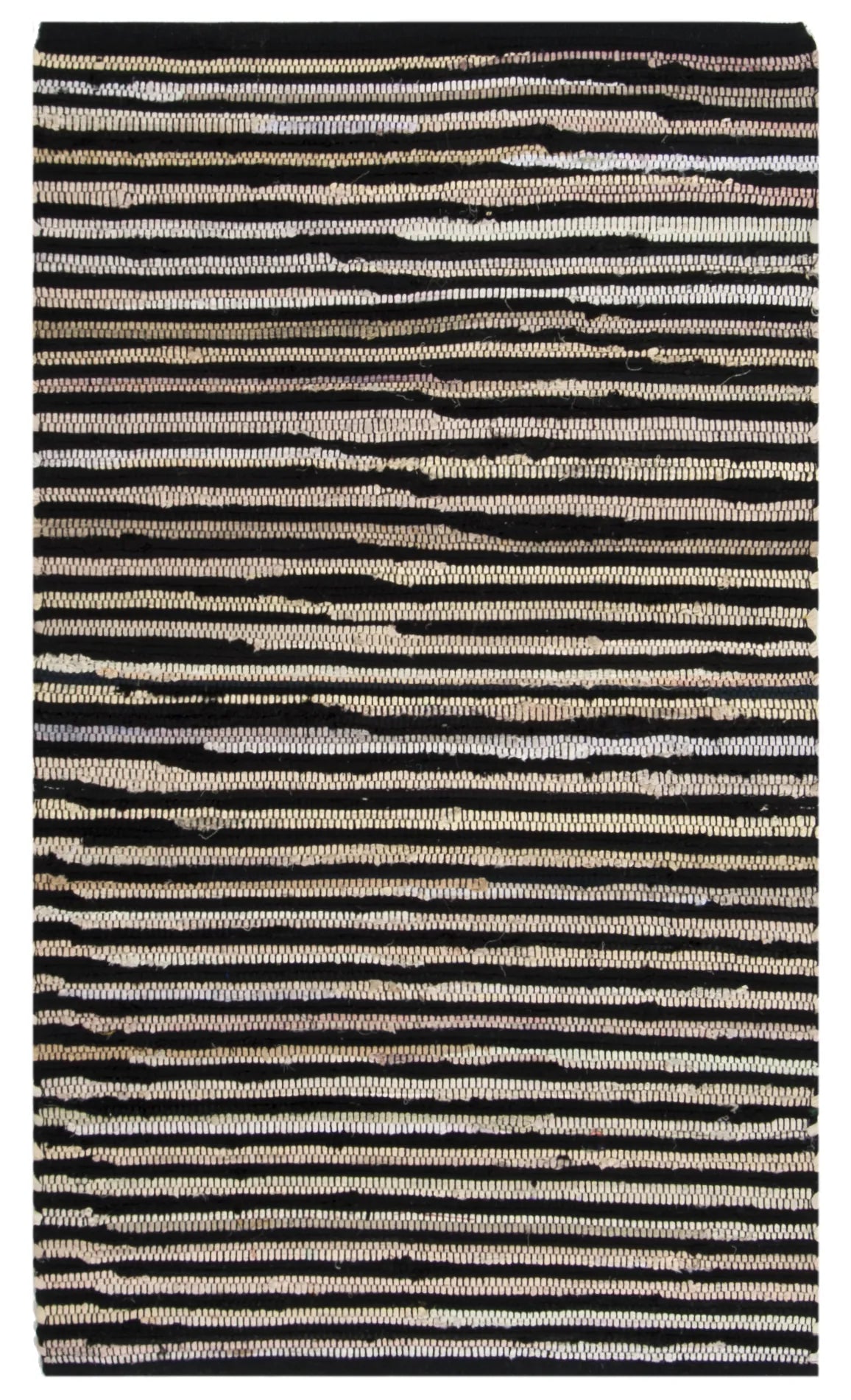Safavieh Rag Rug 2'-0" x 3'-0" Rug in Black / Multi