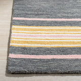 Safavieh Metro 4'-0" x 6'-0" Rug in Charcoal / Pink