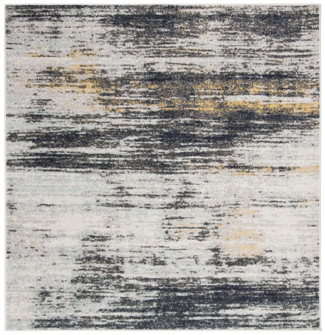 Safavieh Adirondack 6'-0" x 6'-0" Rug in Light Grey / Black