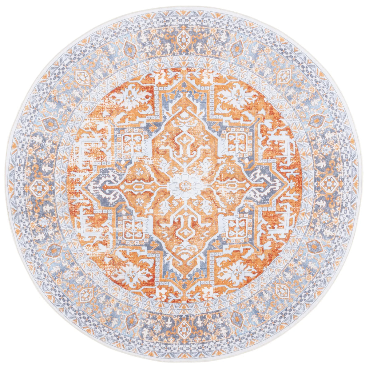 Safavieh Arizona 6'-0" x 6'-0" Rug in Rust / Grey