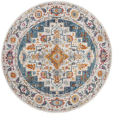 Safavieh Madison 6'-7" x 6'-7" Rug in Turquoise / Ivory