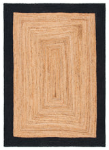Safavieh Natural Fiber 4'-0" x 6'-0" Rug in Natural / Black