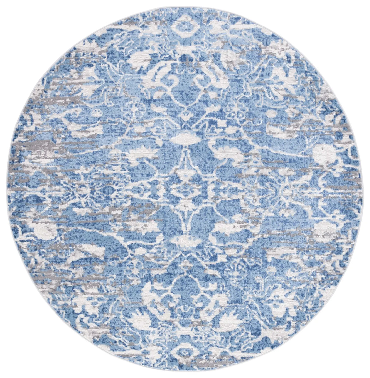 Safavieh Shivan 100 6'-7" x 6'-7" Rug in Blue / Ivory