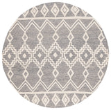 Safavieh Abstract 6'-0" x 6'-0" Rug in Grey / Ivory