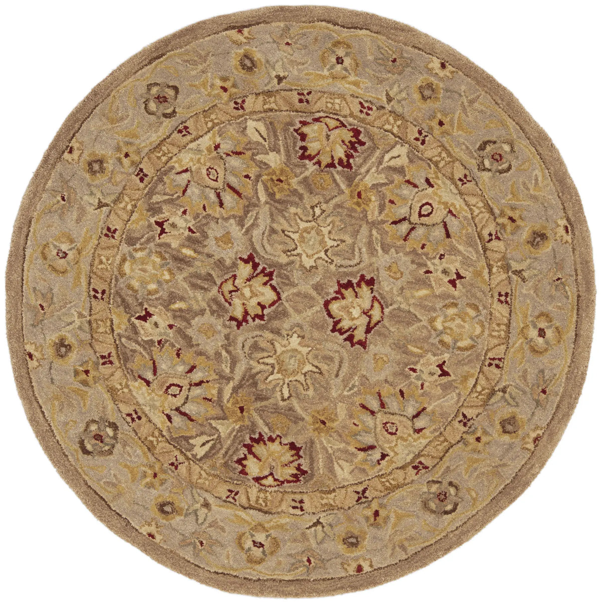 Safavieh Anatolia 4'-0" x 4'-0" Rug in Tan / Ivory