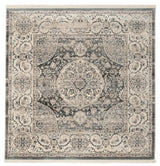 Safavieh Vintage Persian 5'-0" x 5'-0" Rug in Dark Grey / Ivory