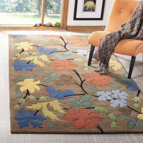 Safavieh Soho 5'-0" x 8'-0" Rug in Brown / Multi