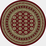 Dynamic Rugs Ancient Garden 57102 Red/Beige Rug - Round